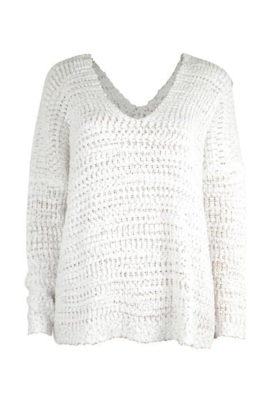 Angel Wings Single Shoulder Long Sleeve Sweater - S. M. & Co. Shoulder Sweater