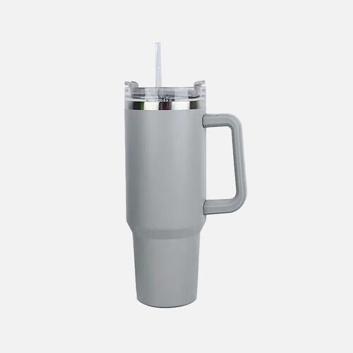 Stainless Steel Tumbler with Handle and Straw - AnAs Market Tumbler