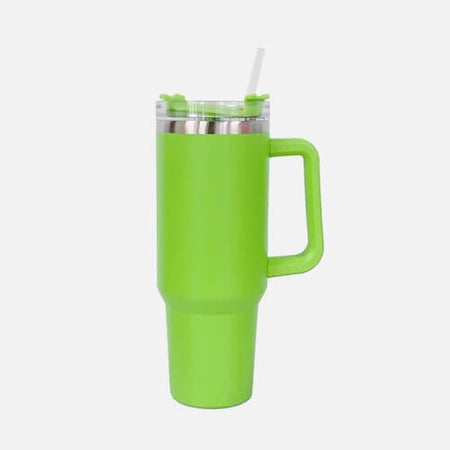 Stainless Steel Tumbler with Handle and Straw - AnAs Market Tumbler